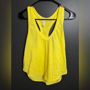 Free People Movement Neon Yellow Tank Top Racerback Flowy Lightweight XS Fit S-M